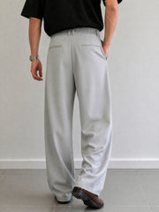 Baggy Fit Light Grey Barbie Trouser