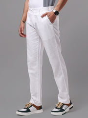 Madrad Linen White Trouser