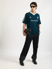 The Untold Teal Blue Half Sleeve T-Shirt