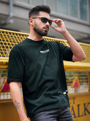 Acid Spray Navy Half Sleeve T-Shirt