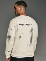 Magic Half White Full Sleeve Sweatshirt