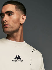 Magic Half White Full Sleeve Sweatshirt