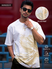 Nature Noise Half Sleeve White T-Shirt