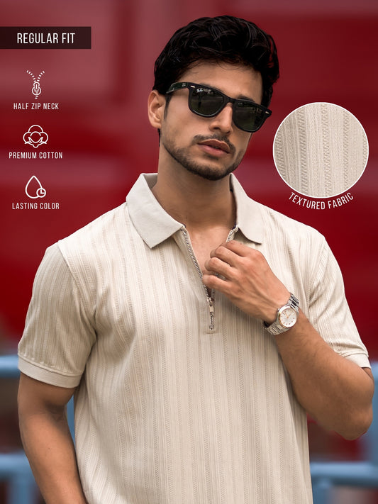 Tangled Biscuit Half Sleeve Polo T-Shirt