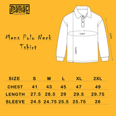 Half Zip Unique Black Fullsleeve Polo Tshirt