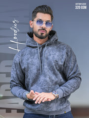 Cloud Printed Light Grey Full Sleeve Sweatshirt