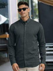 Super Twill Olive Full Sleeve Shirt