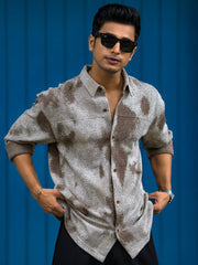 Shadow Play Brown Full Sleeve Shirt