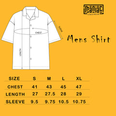 Creased Denim Blue Half Sleeve Shirt