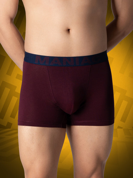 Cotton Burgundy Trunks