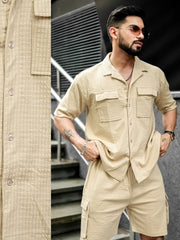 Boxgrid Beige Co-Ords