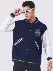 2008 Navy White Full Sleeve Jacket