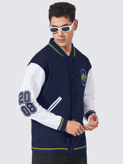 2008 Navy White Full Sleeve Jacket