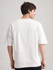 Ikigai Half White Half Sleeve T-Shirt