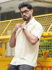 Teraknit HalfWhite Half Sleeve Shirt
