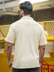 Teraknit HalfWhite Half Sleeve Shirt