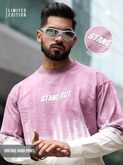 Ombre Standout Pink Full Sleeve T-Shirt