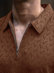 Ralph Brown Half Sleeve Polo T-Shirt