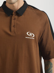 Graderule Brown Half Sleeve Polo T-Shirt