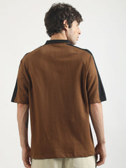 Graderule Brown Half Sleeve Polo T-Shirt