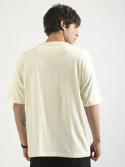 Los Angles Cream Half Sleeve T-Shirt
