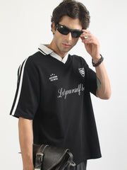 The Untold Black Half Sleeve T-Shirt