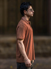 Ralph Brown Half Sleeve Polo T-Shirt