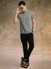 Ozone Dusty Green Half Sleeve Polo T-Shirt