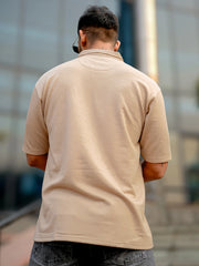 Elliot Biscuit Half Sleeve Polo T-Shirt