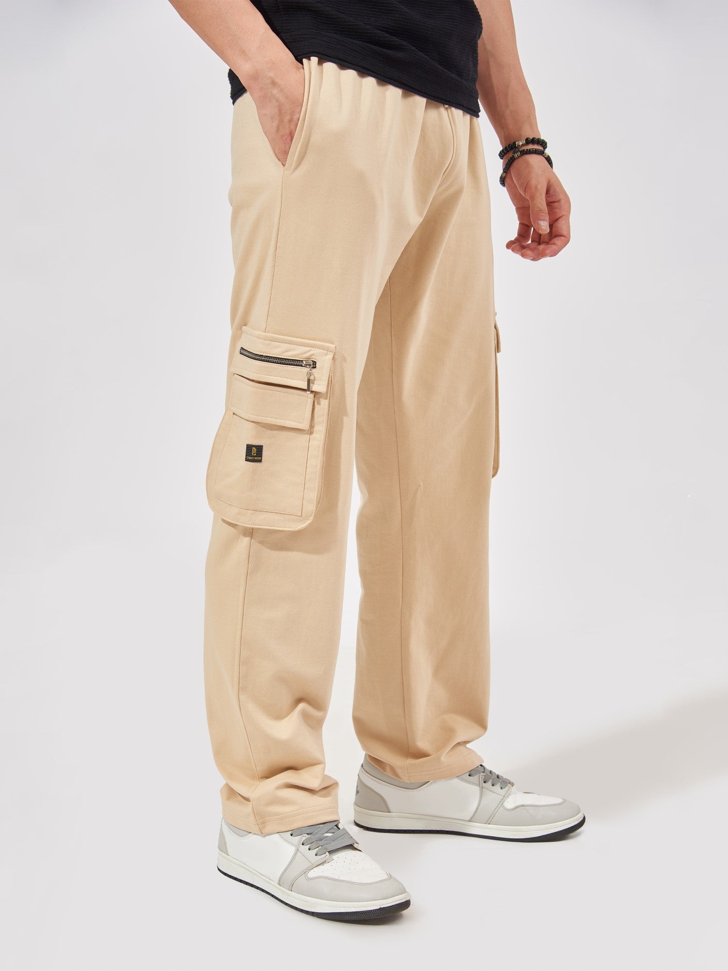 Cosy Lined Cargo Trousers - Butterscotch Brown