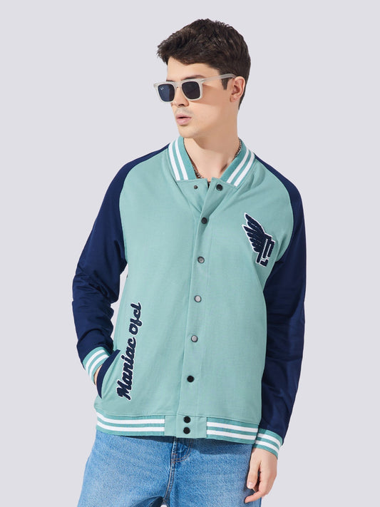 Official Berly Green Varsity Full Sleeve Jacket