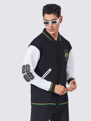 2008 Black White Full Sleeve Jacket