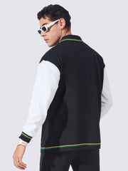 2008 Black White Full Sleeve Jacket