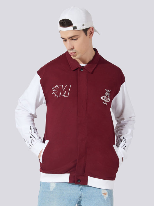 Curious Burgundy Full Sleeve Shacket