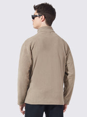Solid Tan Full Sleeve Shacket
