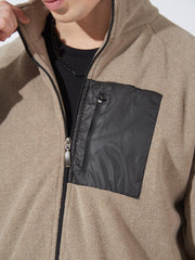 Solid Tan Full Sleeve Shacket