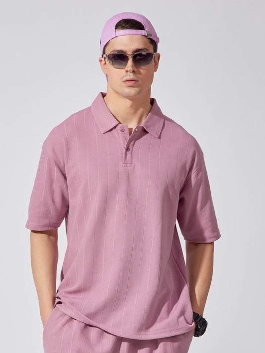 Brooklyn Lavender Half Sleeve Polo T-Shirt