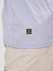 Bold Basic Light Lavender Slim Fit Half Sleeve T-Shirt