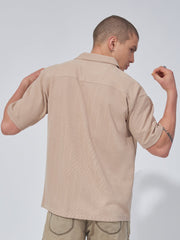 Cargo Pocket Biscuit Half Sleeve Shirt