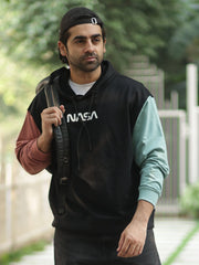 Nasa Black Onion Loose fit Full Sleeve Sweatshirt