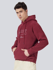 Califorina Burgundy Full Sleeve Sweatshirt
