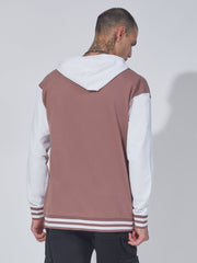 Dusty Pink hooded M wing Full Sleeve Shacket