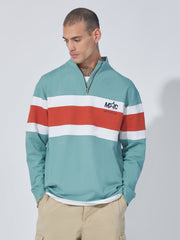 Official Berly Green High Neck Full Sleeve Sweatshirt