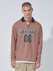 Harvard 06 Dusty Pink Full Sleeve Sweatshirt