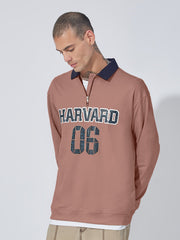 Harvard 06 Dusty Pink Full Sleeve Sweatshirt