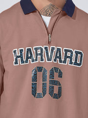 Harvard 06 Dusty Pink Full Sleeve Sweatshirt