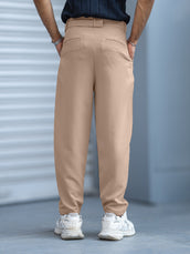 Korean Cream Belted Trouser