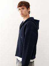 Dual Zip Navy Sweatshirt