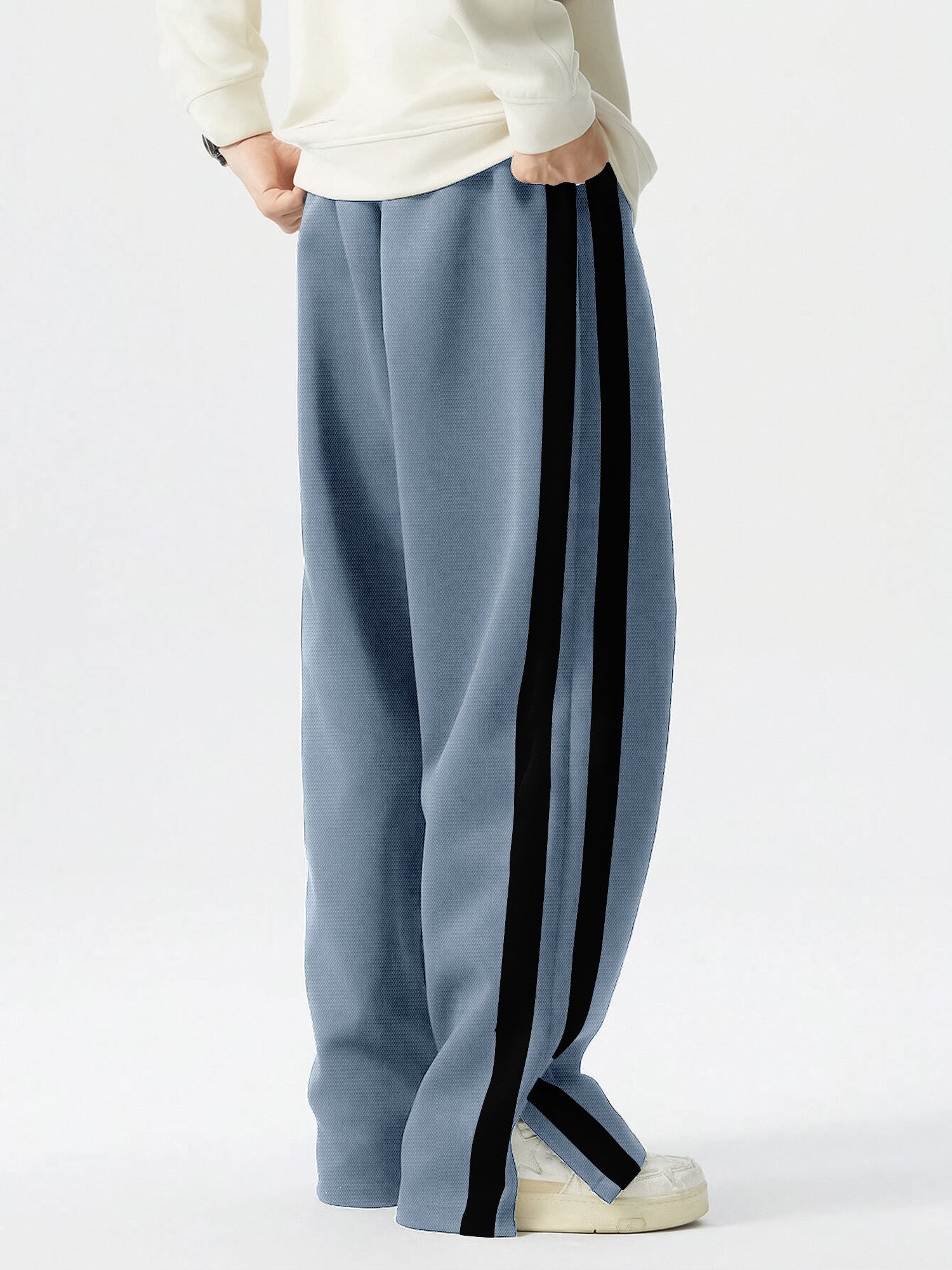 Dualtape Light Grey Baggy Fit Pant