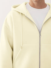 Dual Zip Cream Sweatshirt